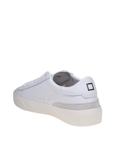 Shop Date Sonica Sneakers In White Leather And Suede