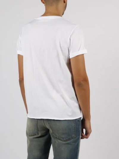 Shop Saint Laurent Rive Gauche T-shirt In White