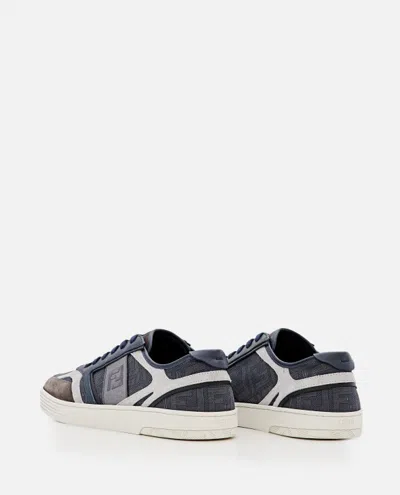 Shop Fendi Low Top Sneakers In Grey