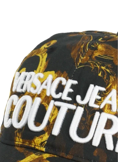 Shop Versace Jeans Couture Black  Cotton Baseball Cap
