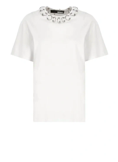 Shop Rotate Birger Christensen Oversize Ring T-shirt In White