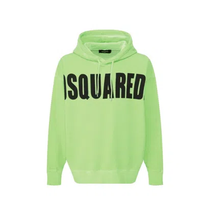 Shop Dsquared2 Hoodie Sweatshirt In Green