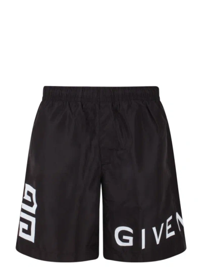Shop Givenchy 4g Swimshort In Black