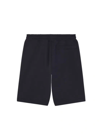 Shop Maison Kitsuné Cotton Bermuda Shorts With Iconic Patch In Black