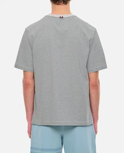 Shop Thom Browne Oversized Cotton Pocket T-shirt In Grey