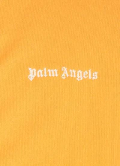 Shop Palm Angels Bomber With Logo In Orange