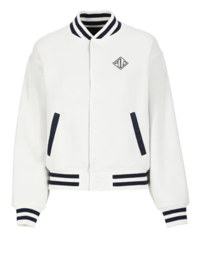 Shop Polo Ralph Lauren Bomber With Logo In White