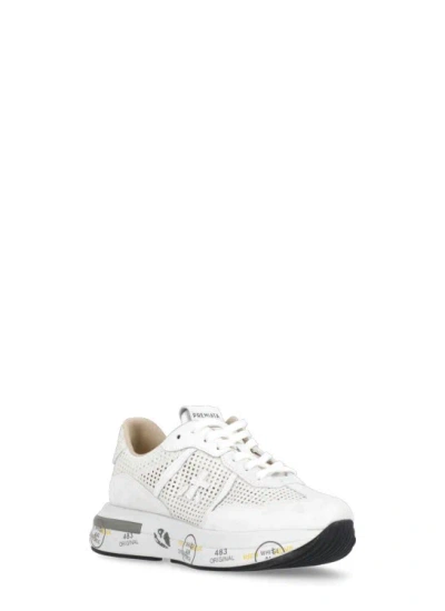 Shop Premiata Cassie 6341 Sneakers In White