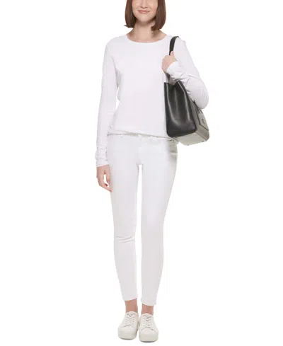 Calvin Klein Hadley Tote In Black,dove