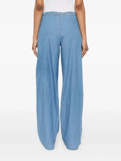 Shop Ermanno Scervino Soft Pants In Blue