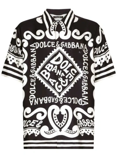 Shop Dolce & Gabbana Short-sleeve Shirt In Black