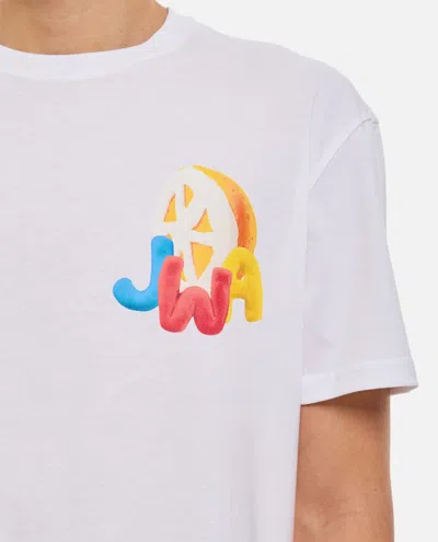 Shop Jw Anderson X Clay Jwa Orange Print Unisex T-shirt In White