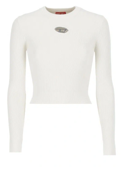 Shop Diesel Valary Sweater In White