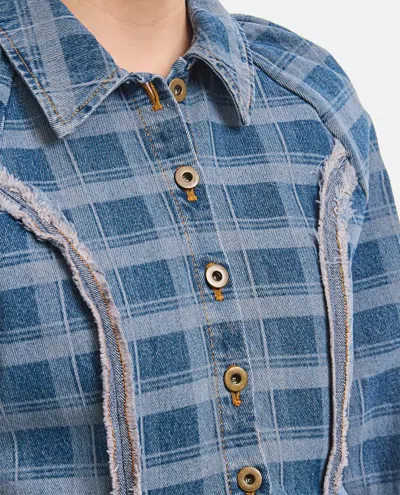 Molly Goddard Alfie Denim Jacket In Blue