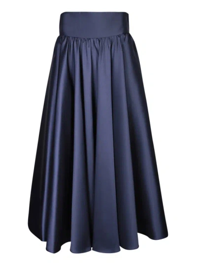 Shop Blanca Vita High-waisted Skirt In Blue