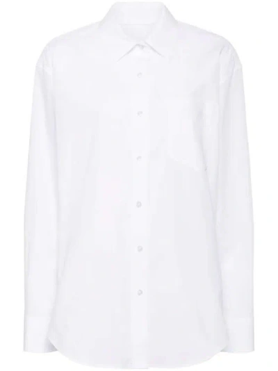 Shop Alexander Wang Oversize Cotton Shirt In White