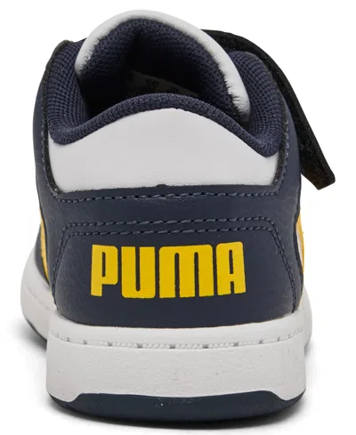 Shop Puma Toddler Kids' Rebound Layup Low Fastening Strap Casual Sneakers From Finish Line In White