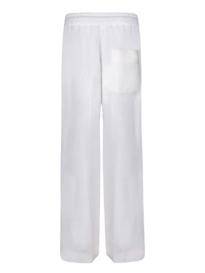 Shop Paul Smith Linen Trousers In White