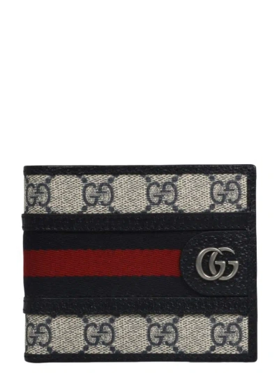Shop Gucci Ophidia Gg Wallet In Black