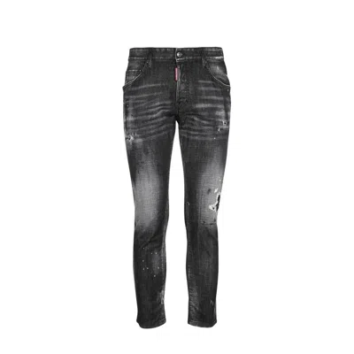 Shop Dsquared2 Skater Jeans In Black