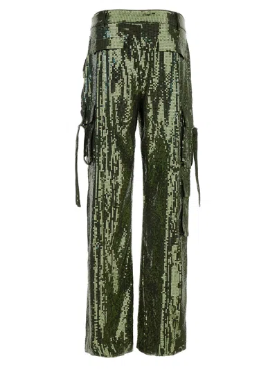 Shop Retroféte Andre Cargo Trousers In Green