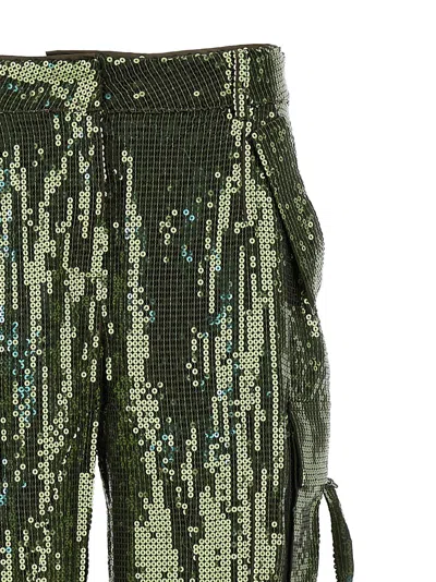 Shop Retroféte Andre Cargo Trousers In Green
