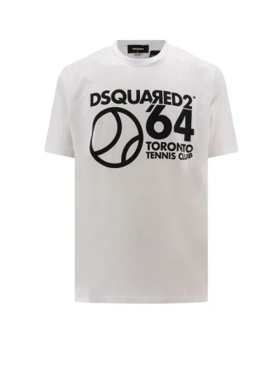 Shop Dsquared2 Cotton T-shirt With Iconic Print In White