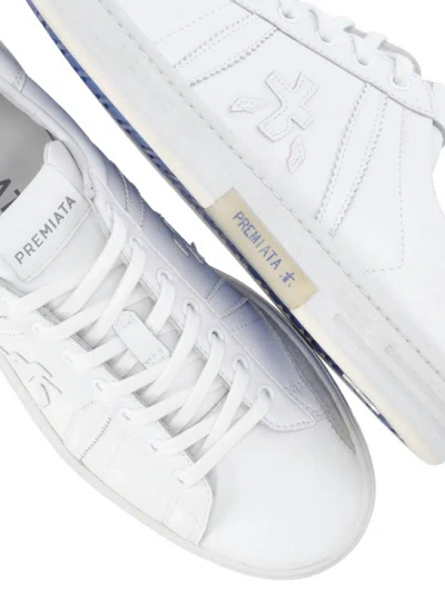 Shop Premiata Russell 6267 Sneakers In White