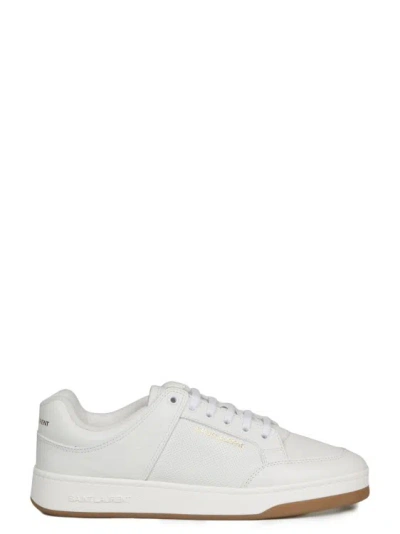 Shop Saint Laurent Sl/61 Low-top Sneakers In White