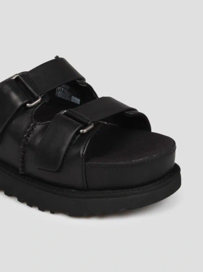 Shop Ugg Goldenstar Hi Slide Sandal In Black