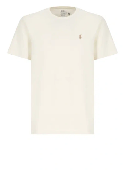 Shop Polo Ralph Lauren Pony T-shirt In Neutrals
