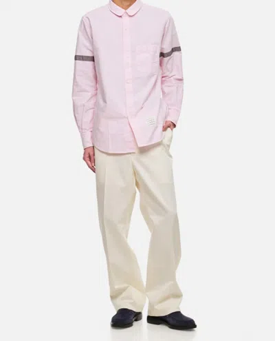 Thom Browne Low Rise Beltloop Cotton Trouser In Grey