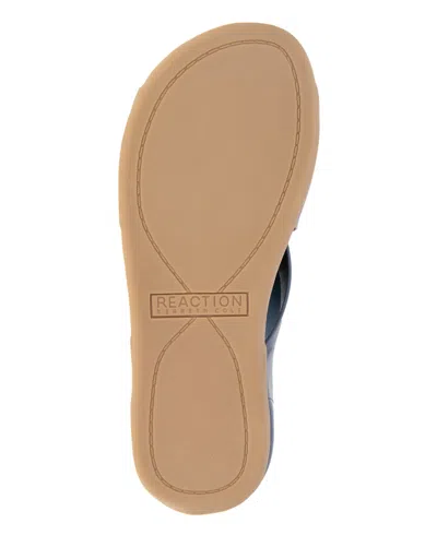 Shop Kenneth Cole Reaction Women's Selena Sandals In Navy Stretch