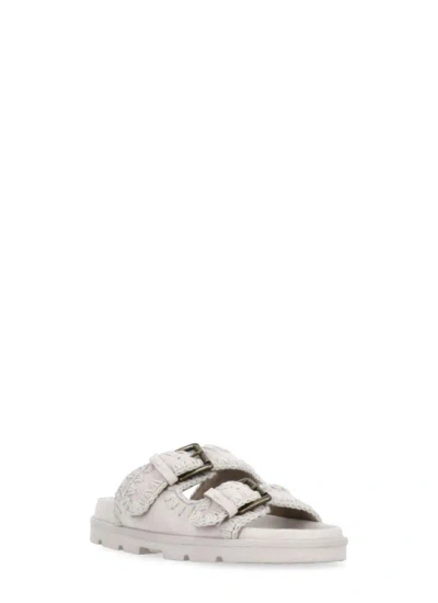 Shop Mou Low Bio Sandals In Grey