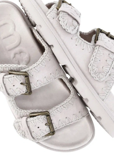 Shop Mou Low Bio Sandals In Grey