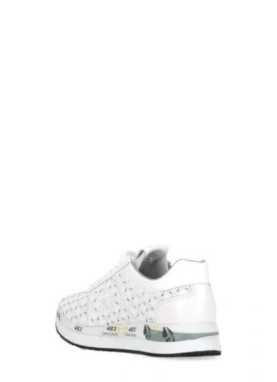 Shop Premiata Conny 6749 Sneakers In White