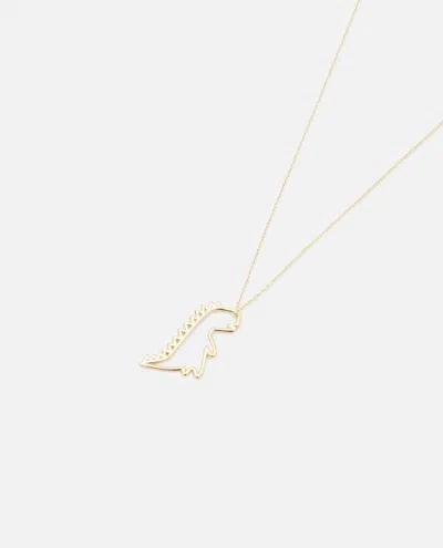Shop Aliita Dino Necklace In Gold