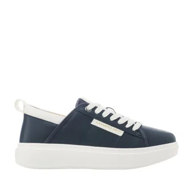 Shop Alexander Smith Ecowembley Sneakers In Blue Vegan Leather