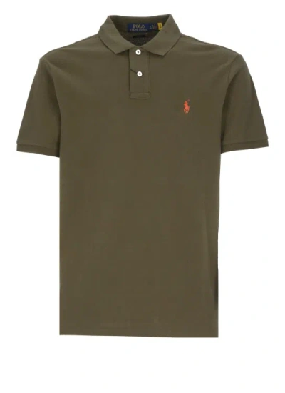 Shop Polo Ralph Lauren Polo Shirt With Pony In Green