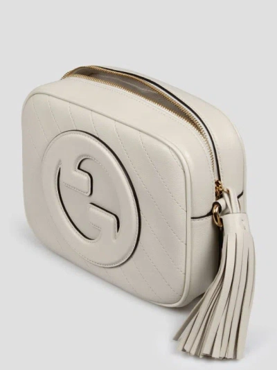 Shop Gucci Blondie Small Shoulder Bag In White