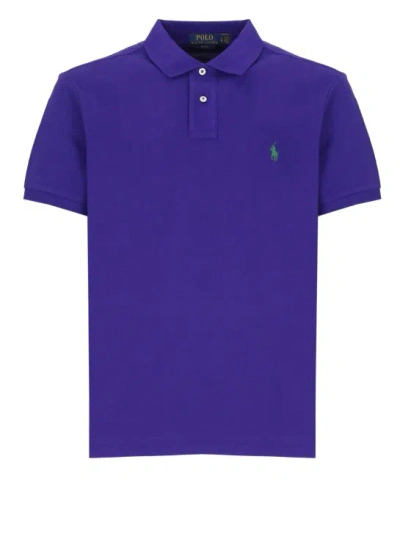Shop Polo Ralph Lauren Pony Polo Shirt In Purple