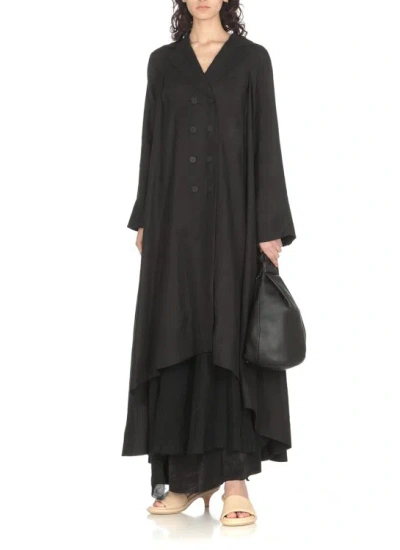 Shop Nu Black Doublebreasted Dress