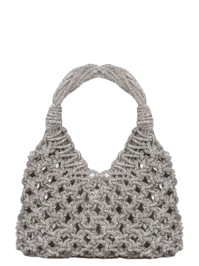 Shop Hibourama Vannifique Jewel Bag In Grey