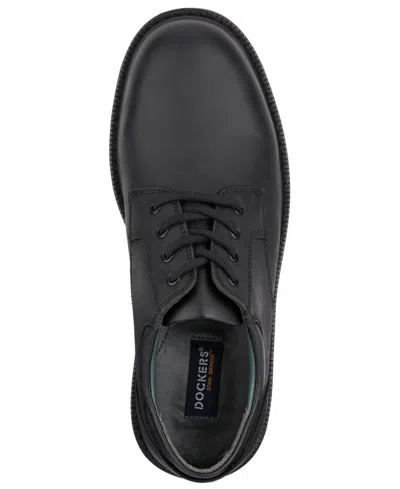 Dockers Mens Glacier Synthetic Leather Rugged Casual Oxford Shoe In Black