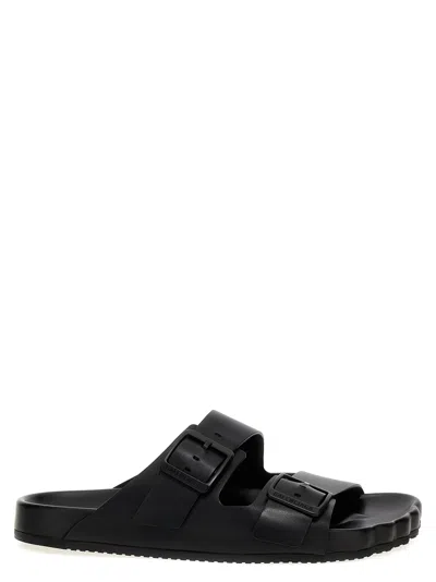 Shop Balenciaga Sunday Sandals In Black