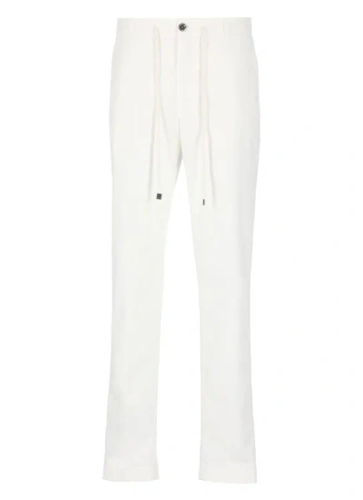 Shop Peserico White Curdoroy Trousers