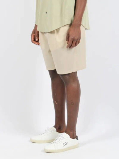 Shop Low Brand Tropical Wool Shorts In Neutrals