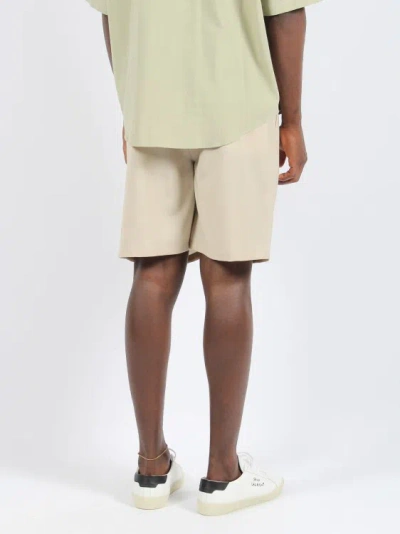 Shop Low Brand Tropical Wool Shorts In Neutrals