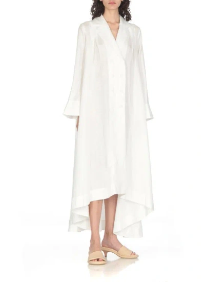 Shop Nu White Doublebreasted Dress