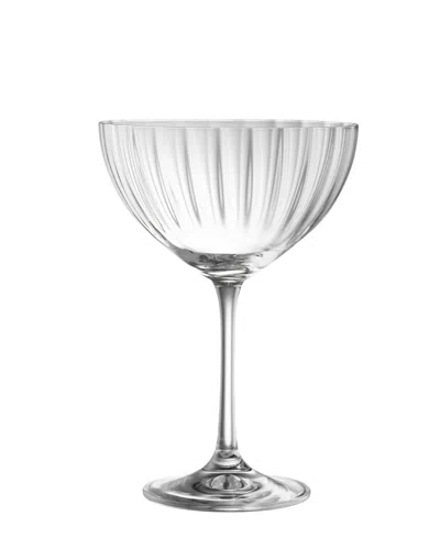 Belleek Pottery Galway Crystal Erne Saucer Champagne Glasses, Set Of 2 In No Color